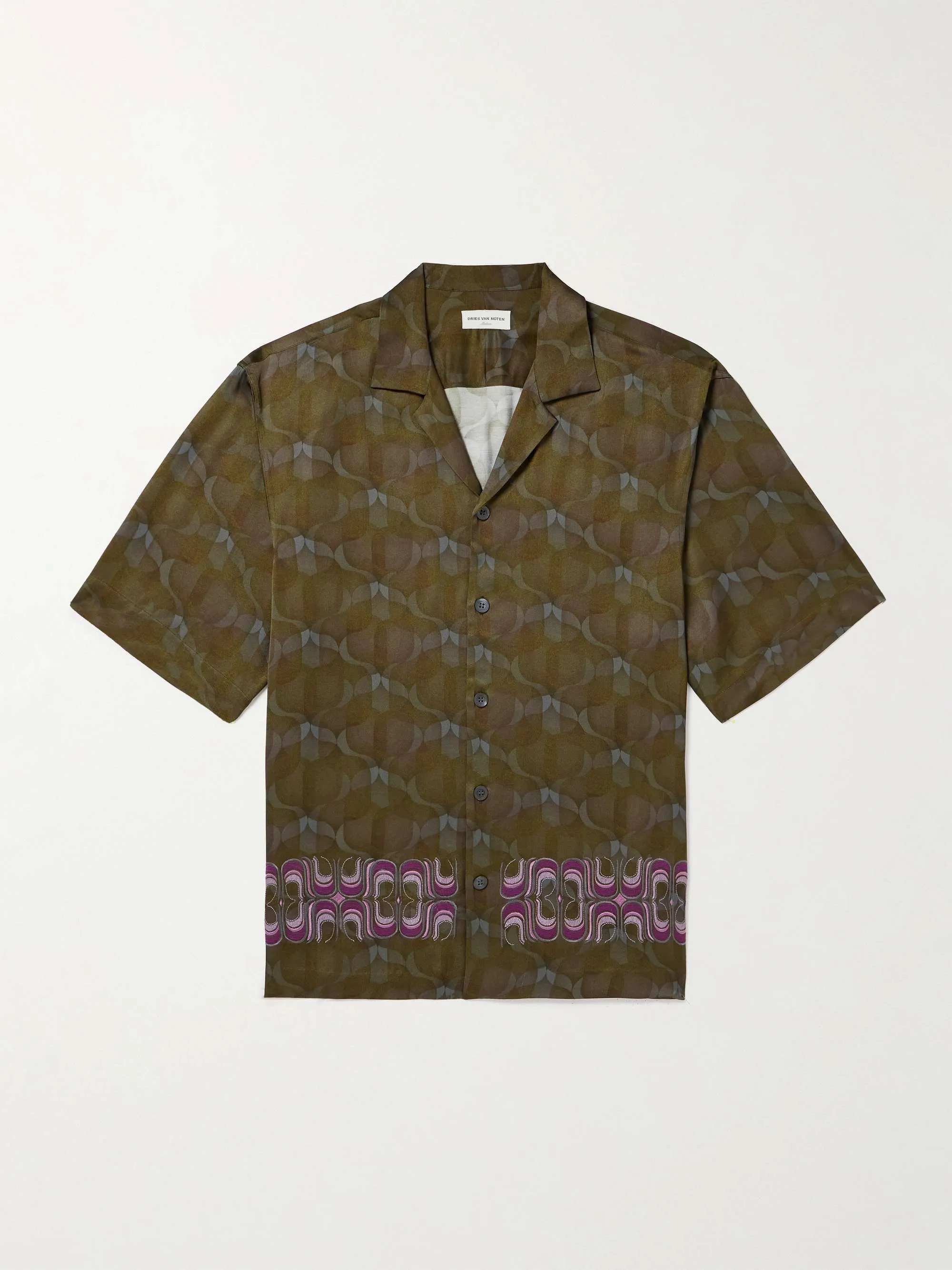 Dries Van Noten  |Street Style Short Sleeves Tribal Khaki Designers Shirts