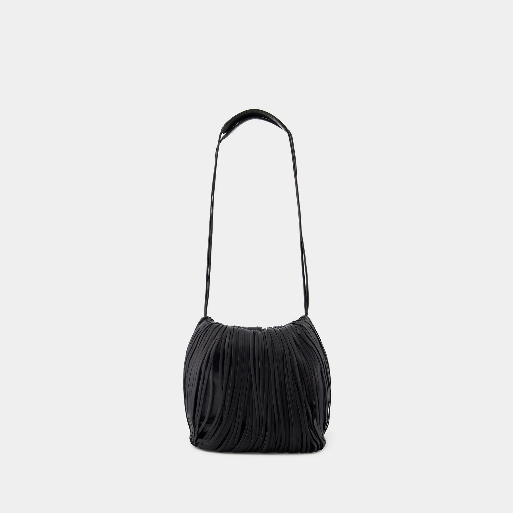 Dumpling Fringe Crossbody - Jil Sander - Leather - Black