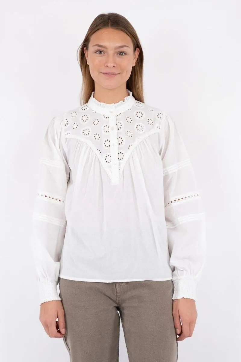 Emily Blouse | White | Bluse fra Neo Noir