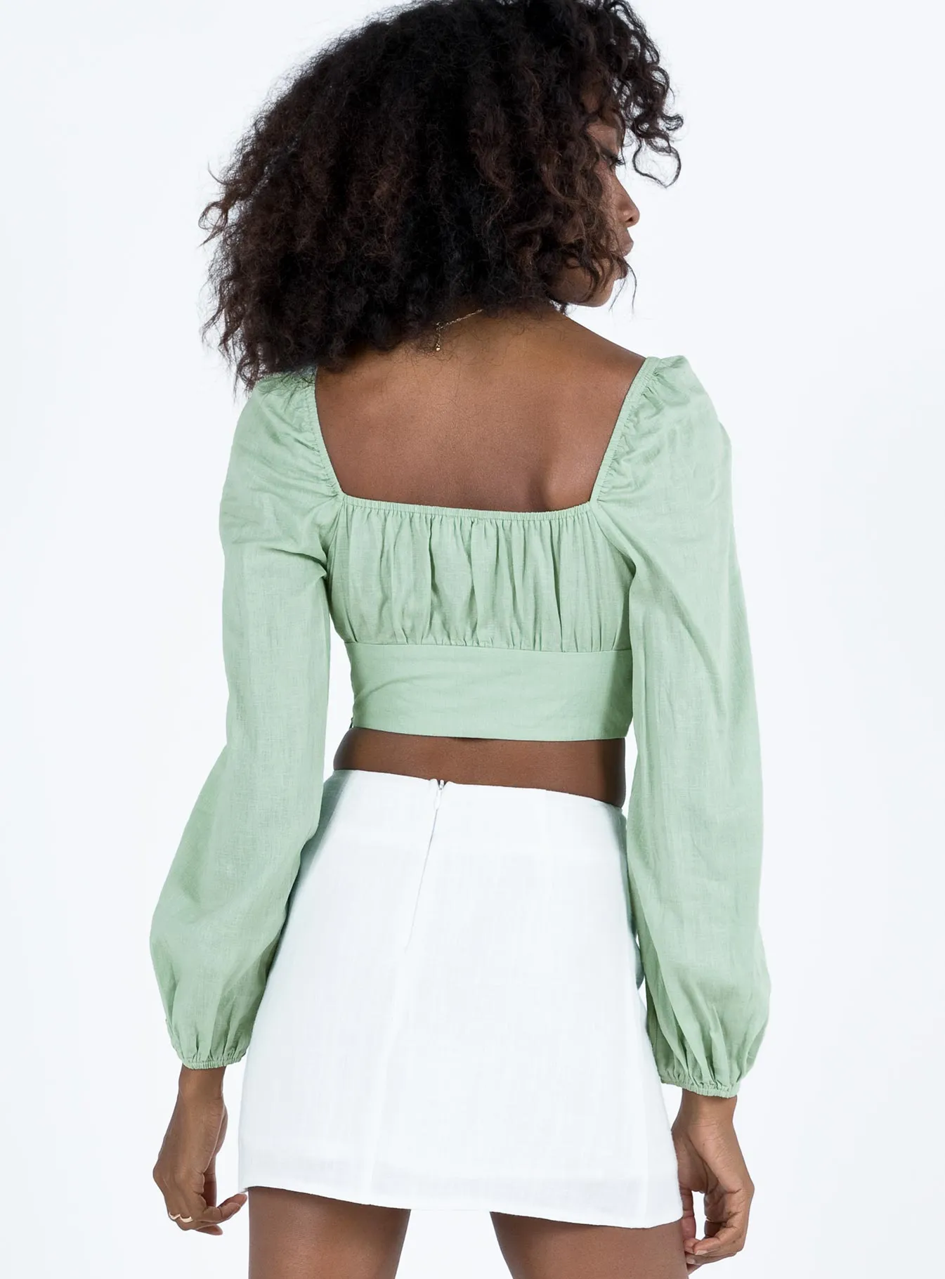 Empress Of Love Long Sleeve Top Sage