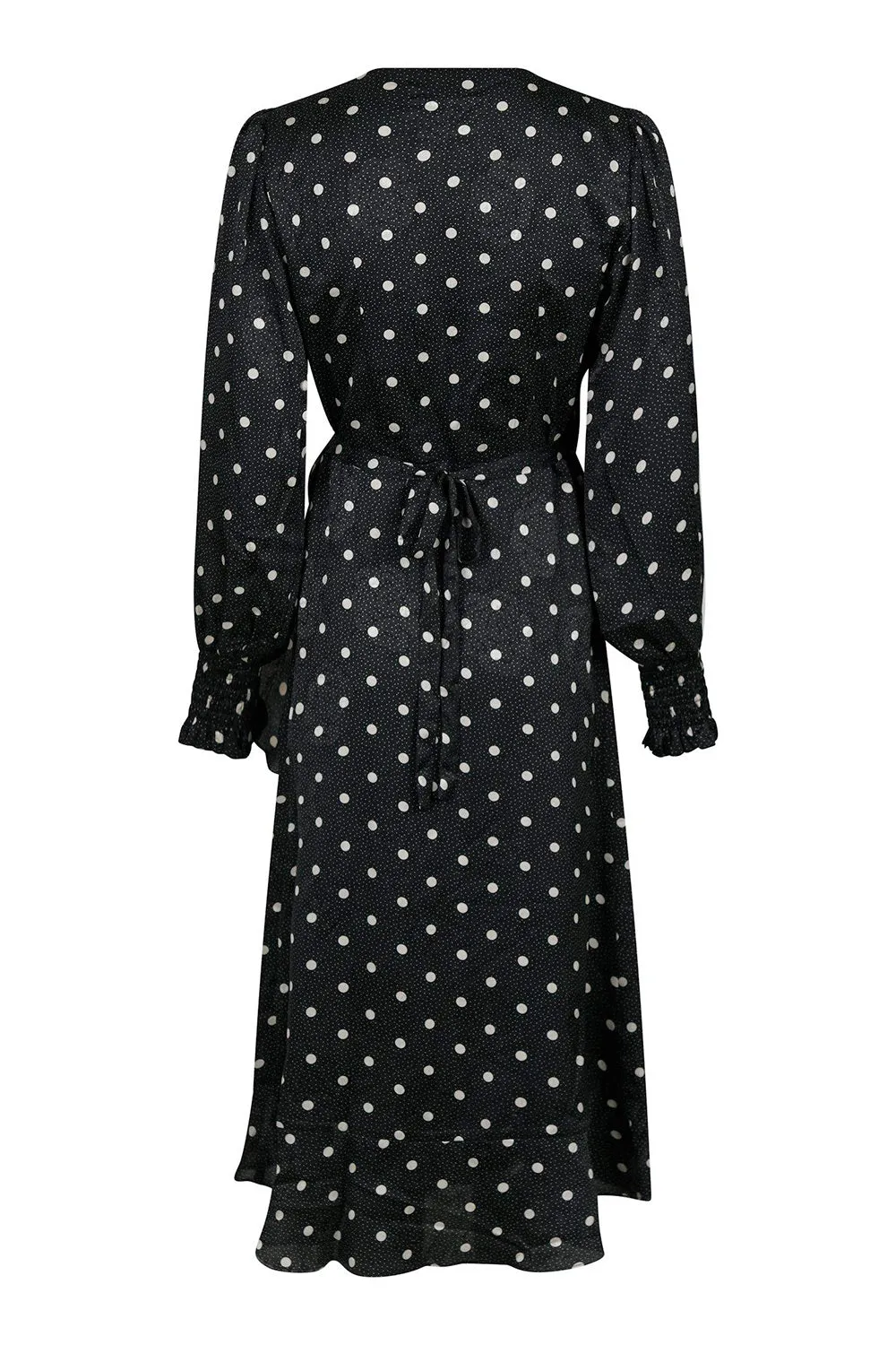 Eva Retro Dot Dress | Black | Kjole fra Neo Noir