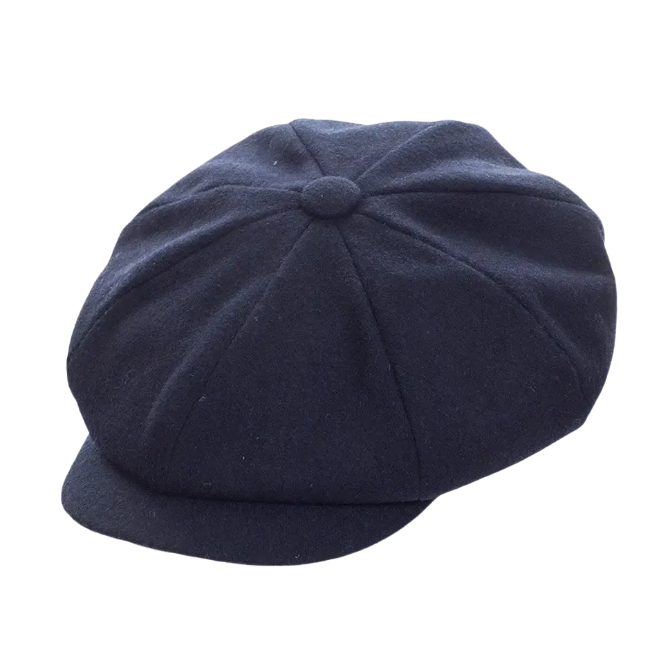 Failsworth Alfie 8 Piece Melton Cap in Navy