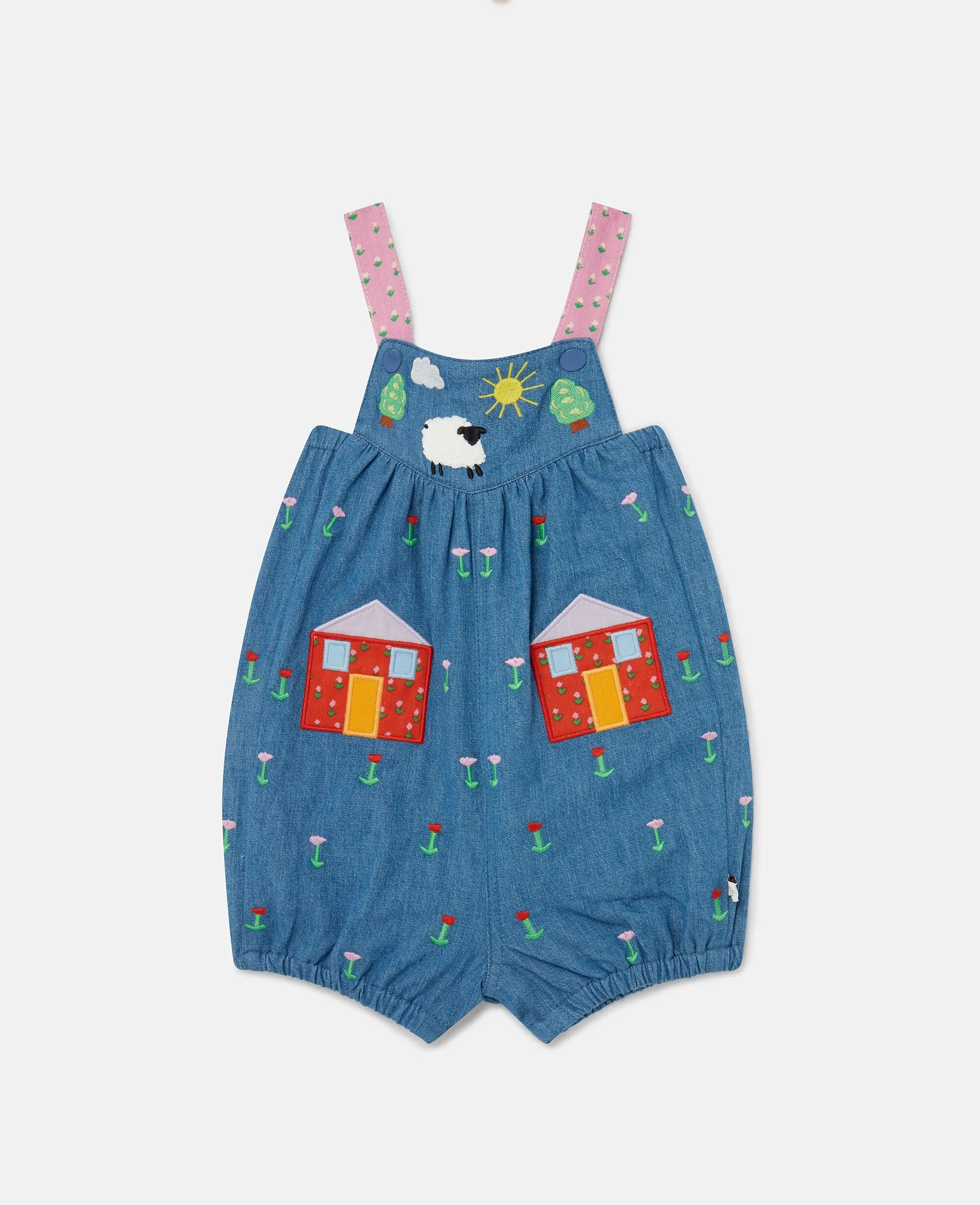 Farmyard Appliqué Overalls