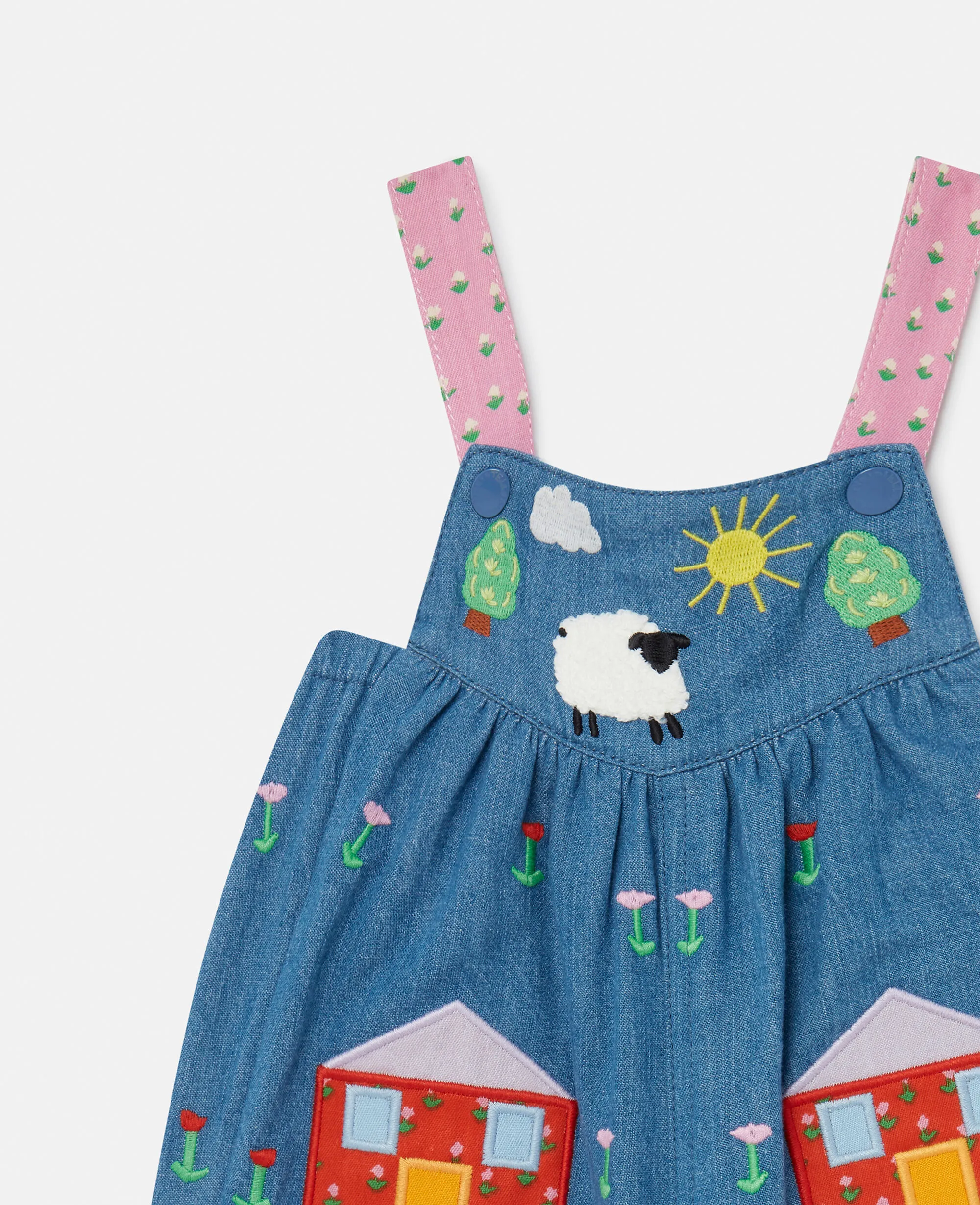 Farmyard Appliqué Overalls