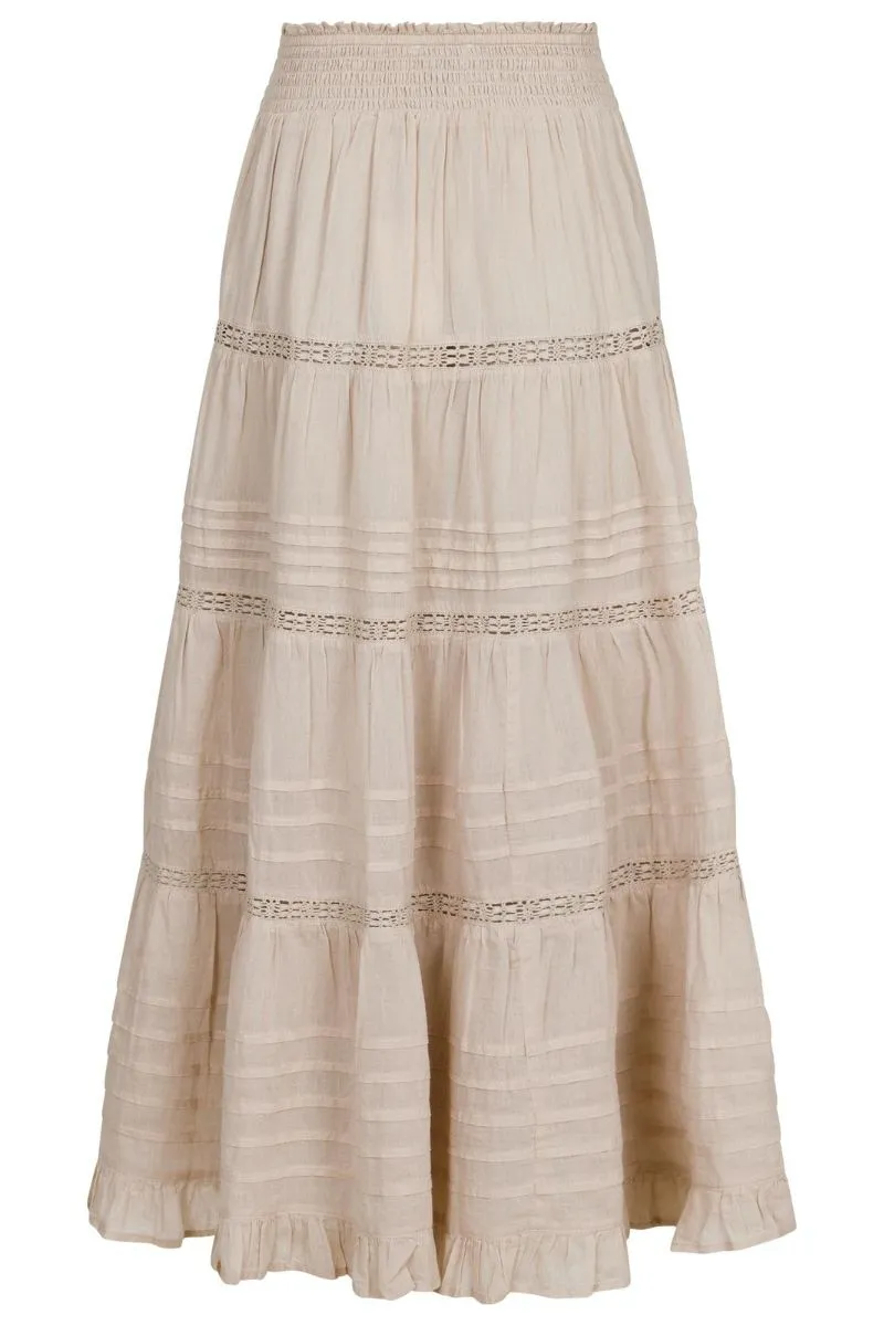 Felicia S Voile Skirt 161872 | Sand | Nederdel fra Neo Noir