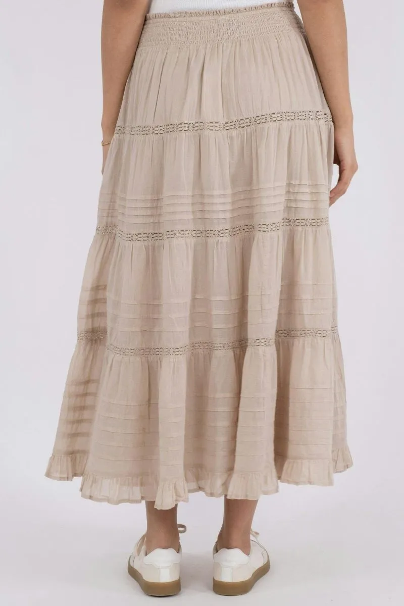 Felicia S Voile Skirt 161872 | Sand | Nederdel fra Neo Noir