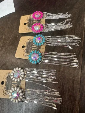 Flower Fringe Earrings