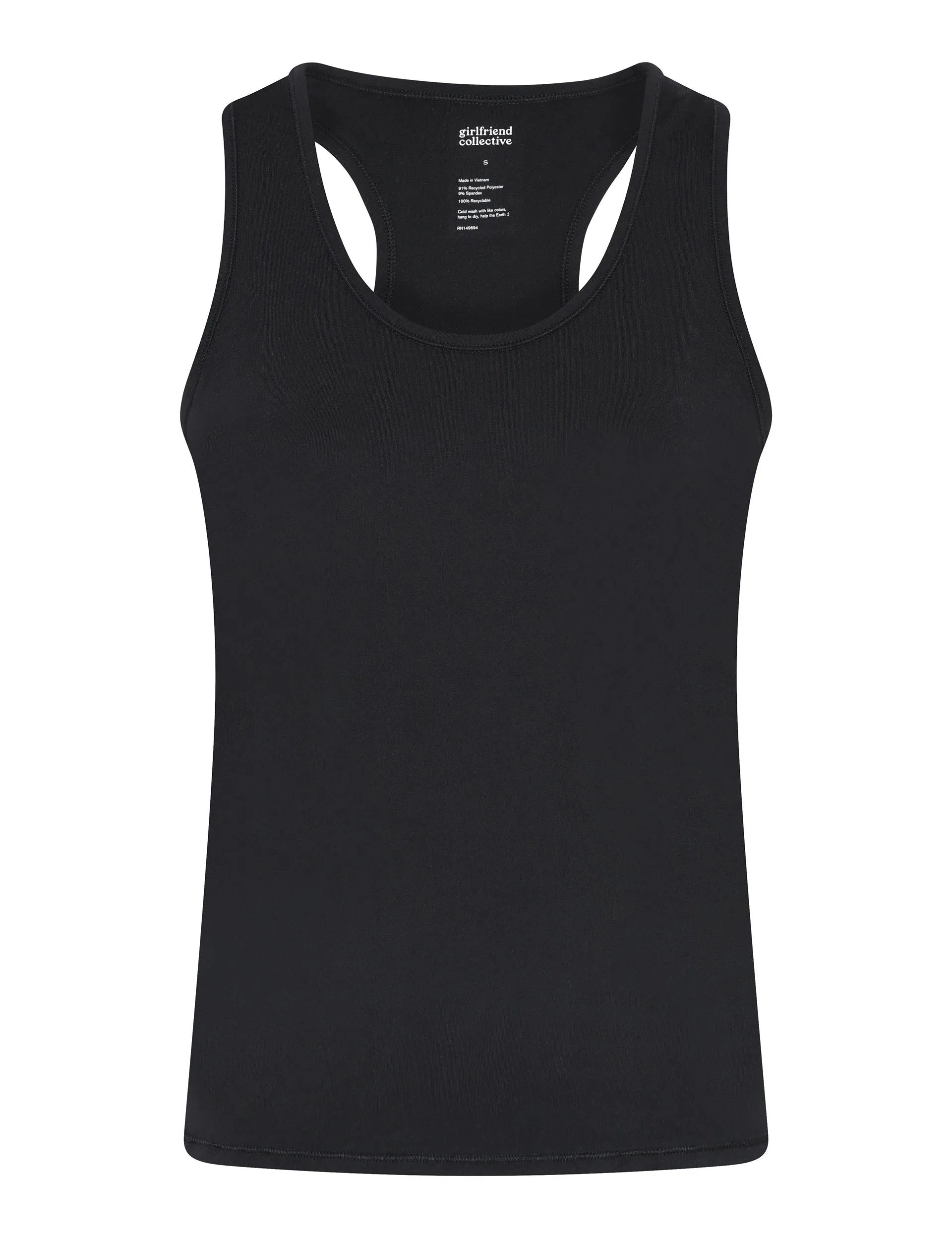 Girlfriend Collective ReSet Relaxed Tank - Black