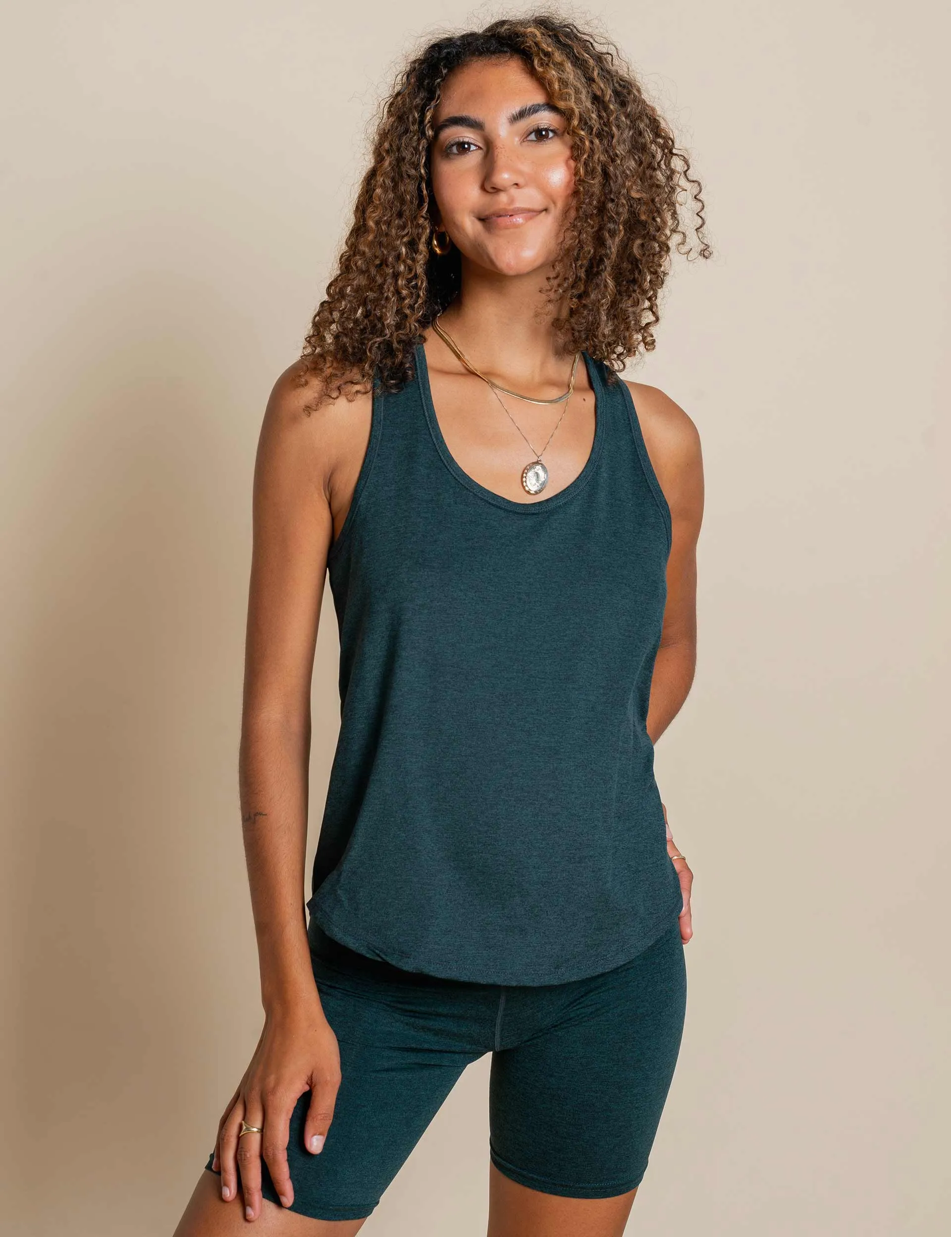 Girlfriend Collective ReSet Relaxed Tank - Moss