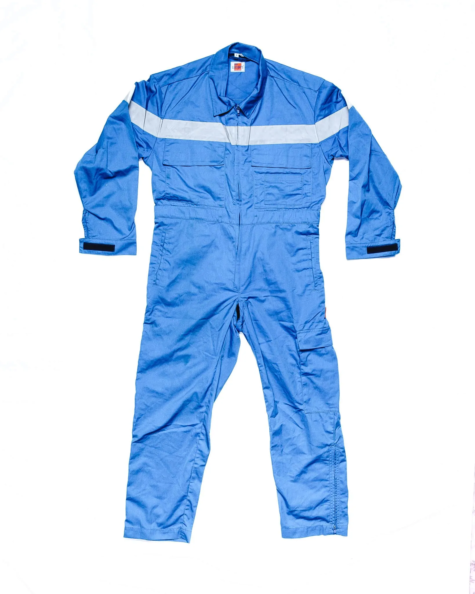 High Vis Mechanic Overalls with Back Zip - Blue