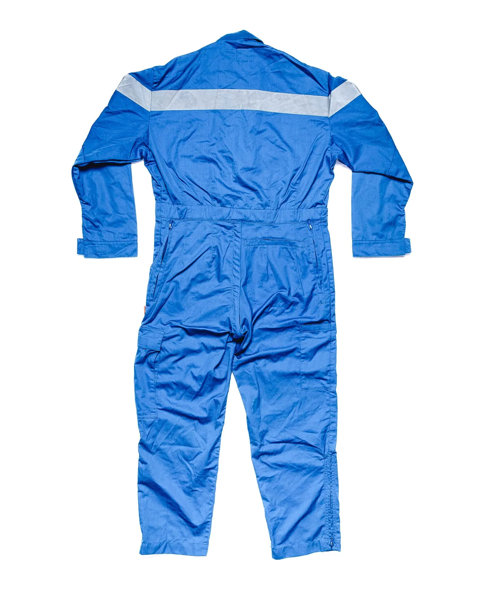 High Vis Mechanic Overalls with Back Zip - Blue