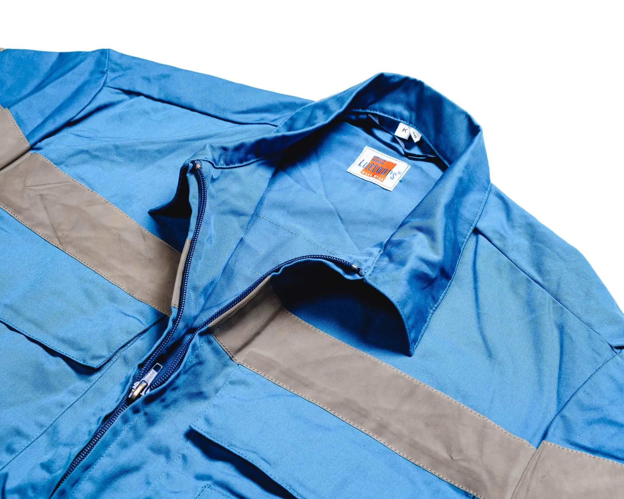 High Vis Mechanic Overalls with Back Zip - Blue