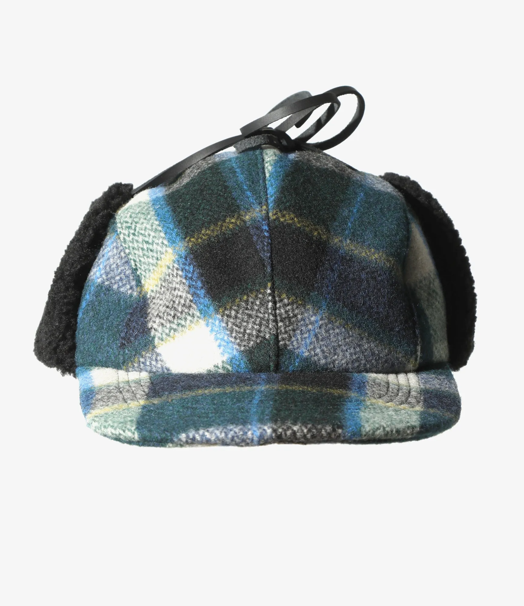 Hunting Cap – Plaid Melton Wool