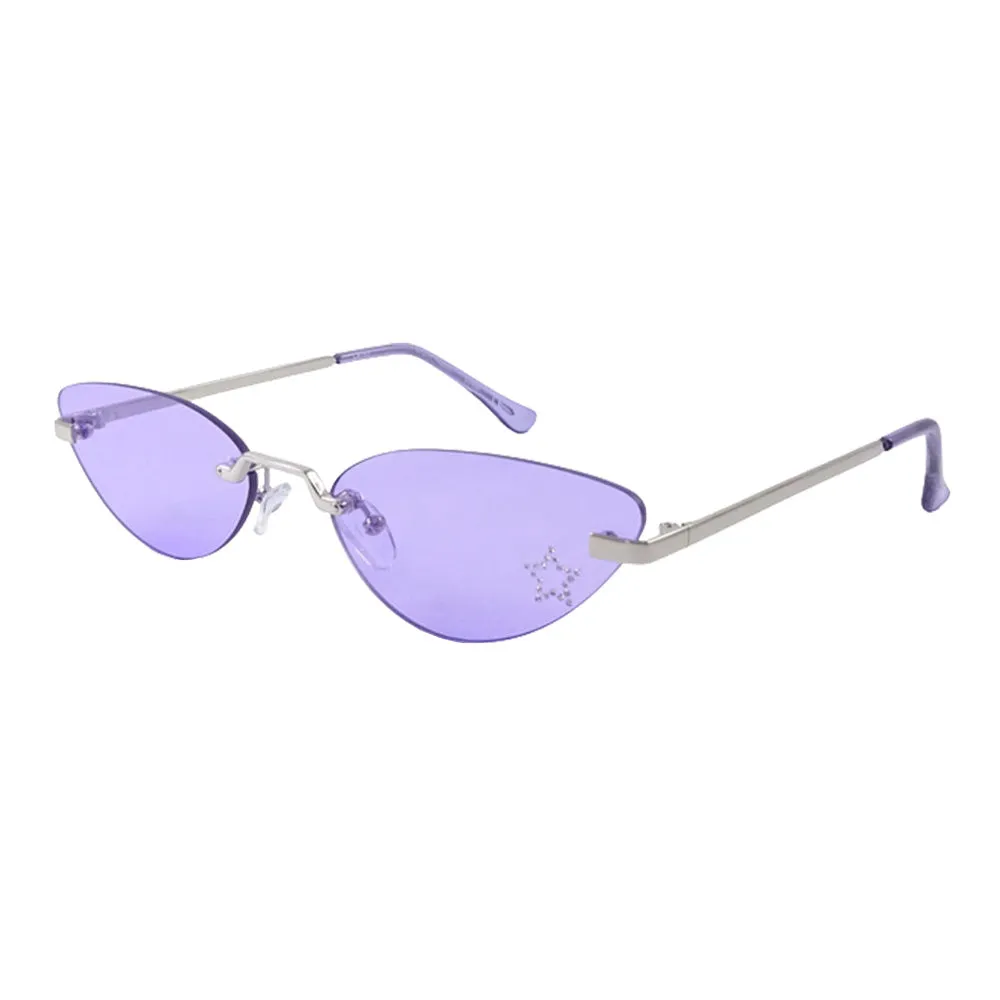 iLLASPARKZ Studded Star Pointed Tinted Wayfarer Sunglasses