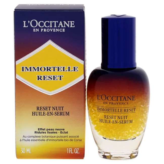 Immortelle Reset Overnight Reset Oil-In Serum by LOccitane for Women - 1 oz Serum