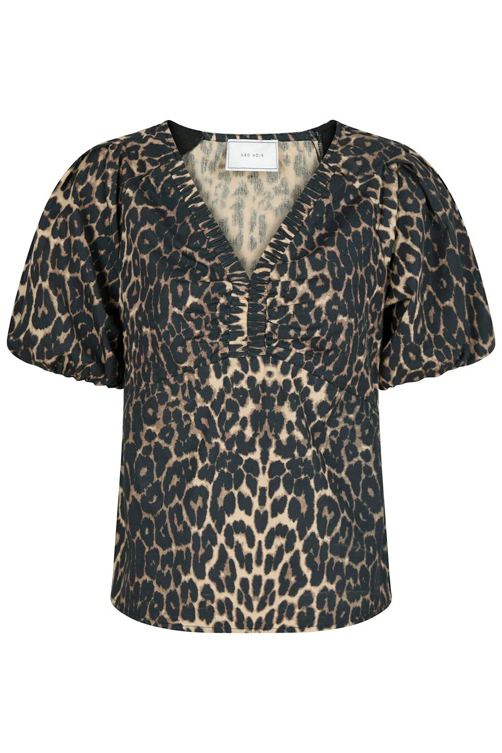 Irina Leo Blouse | Leopard | Bluse fra Neo Noir