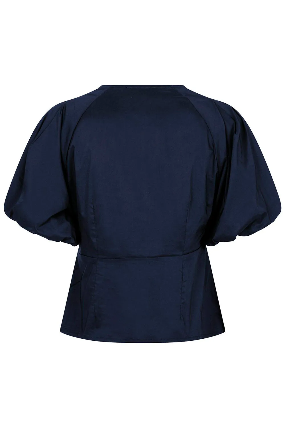 Irina Poplin Blouse 162219 | Navy | Bluse fra Neo Noir