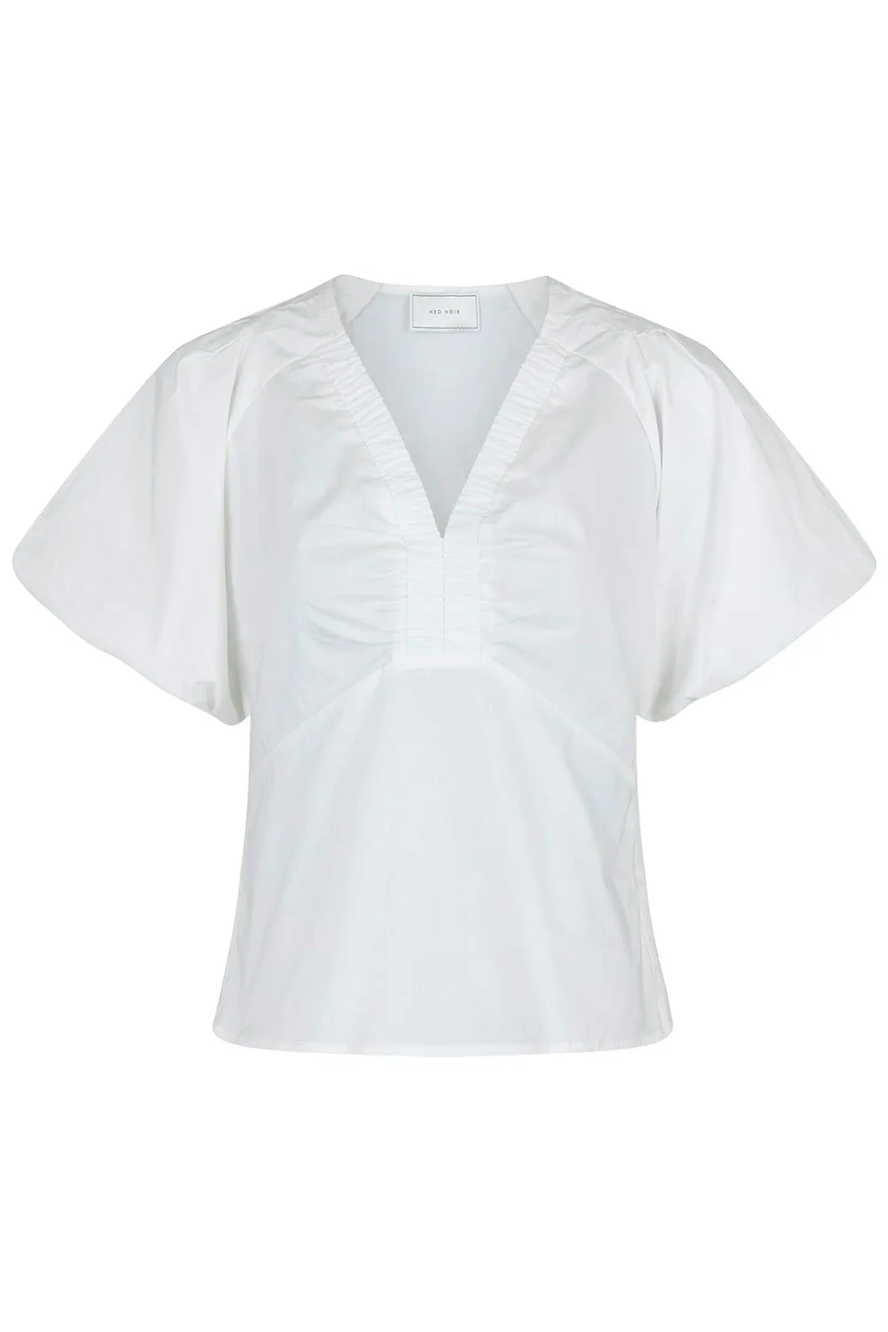 Irina Poplin Blouse 162219 | White | Bluse fra Neo Noir