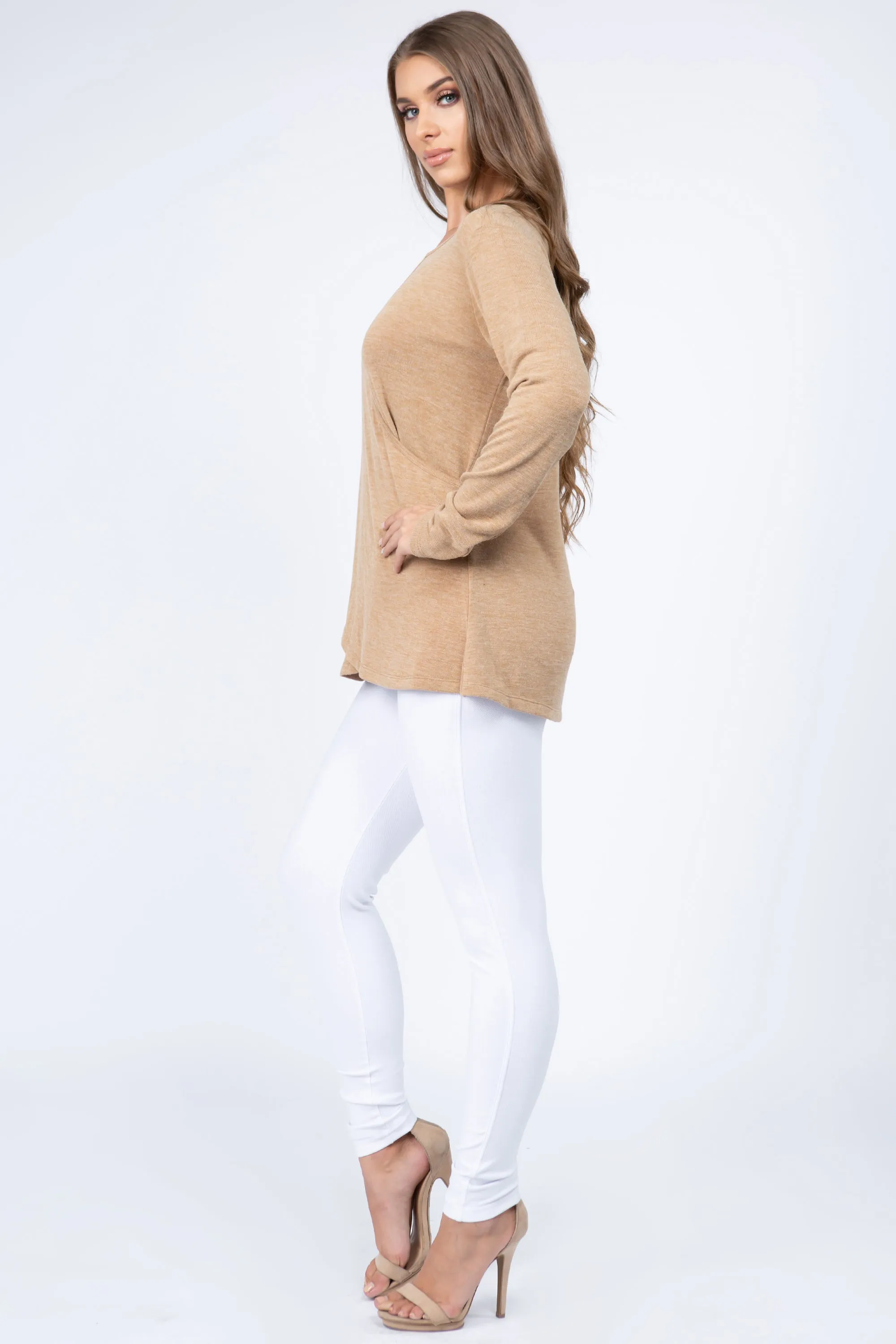 It's a Wrap Surplice Long Sleeve Top