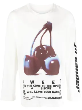 Jil Sander Fashion    Jil Sander Fashion Printed Cotton T Shirt