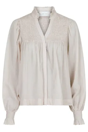 Jill S Voile Blouse | Ivory | Bluse fra Neo Noir