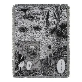 JUNJI ITO RIPPLES TAPESTRY BLANKET (BLACK)