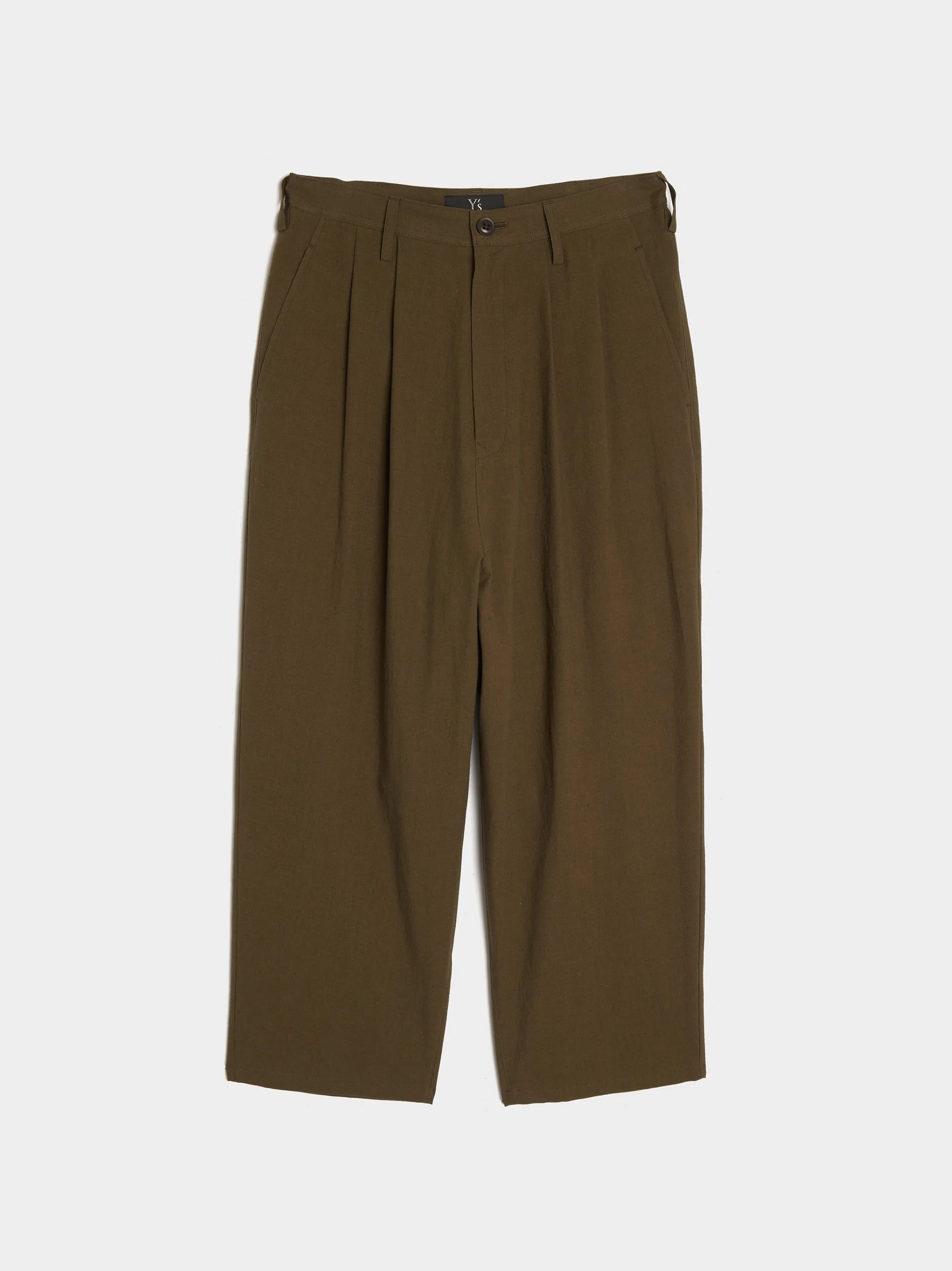 KA-Double Tuck Tapered Pant, Khaki