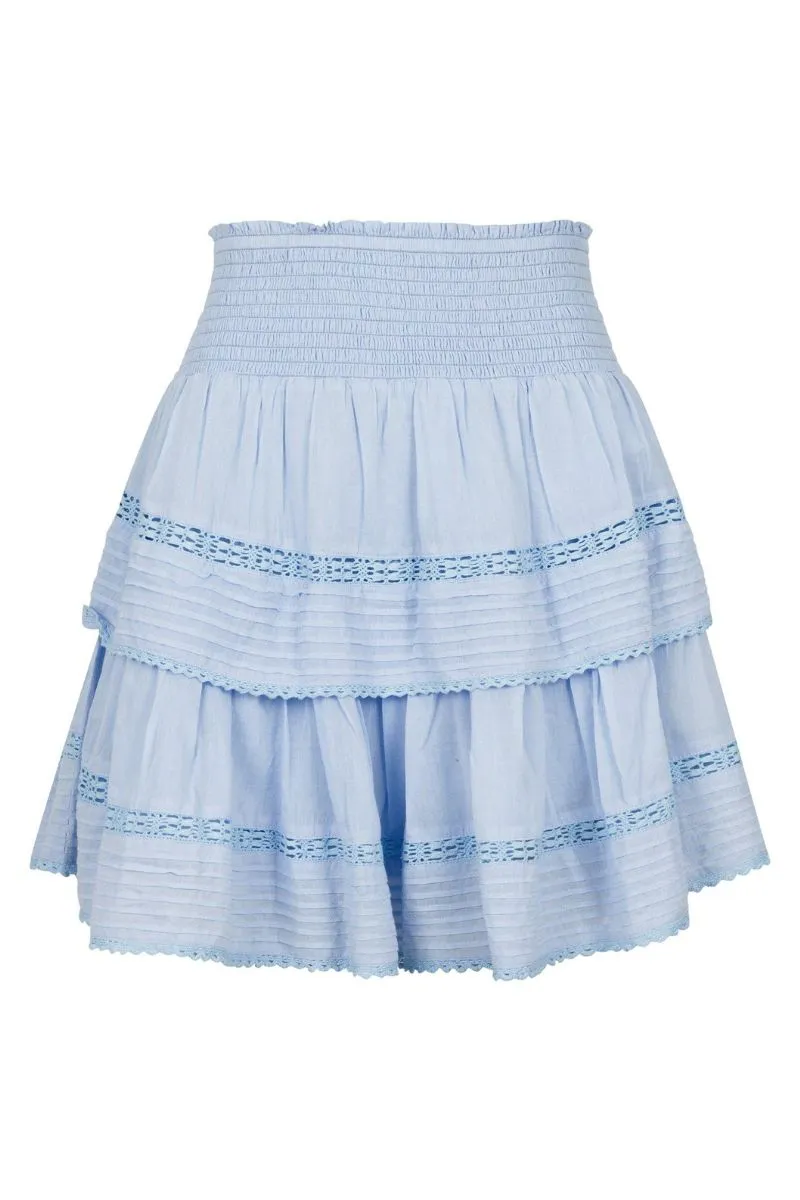 Kenia S Voile Skirt | Light Blue | Nederdel fra Neo Noir