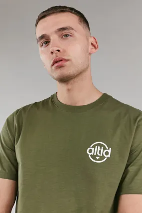 khaki graphic t-shirt