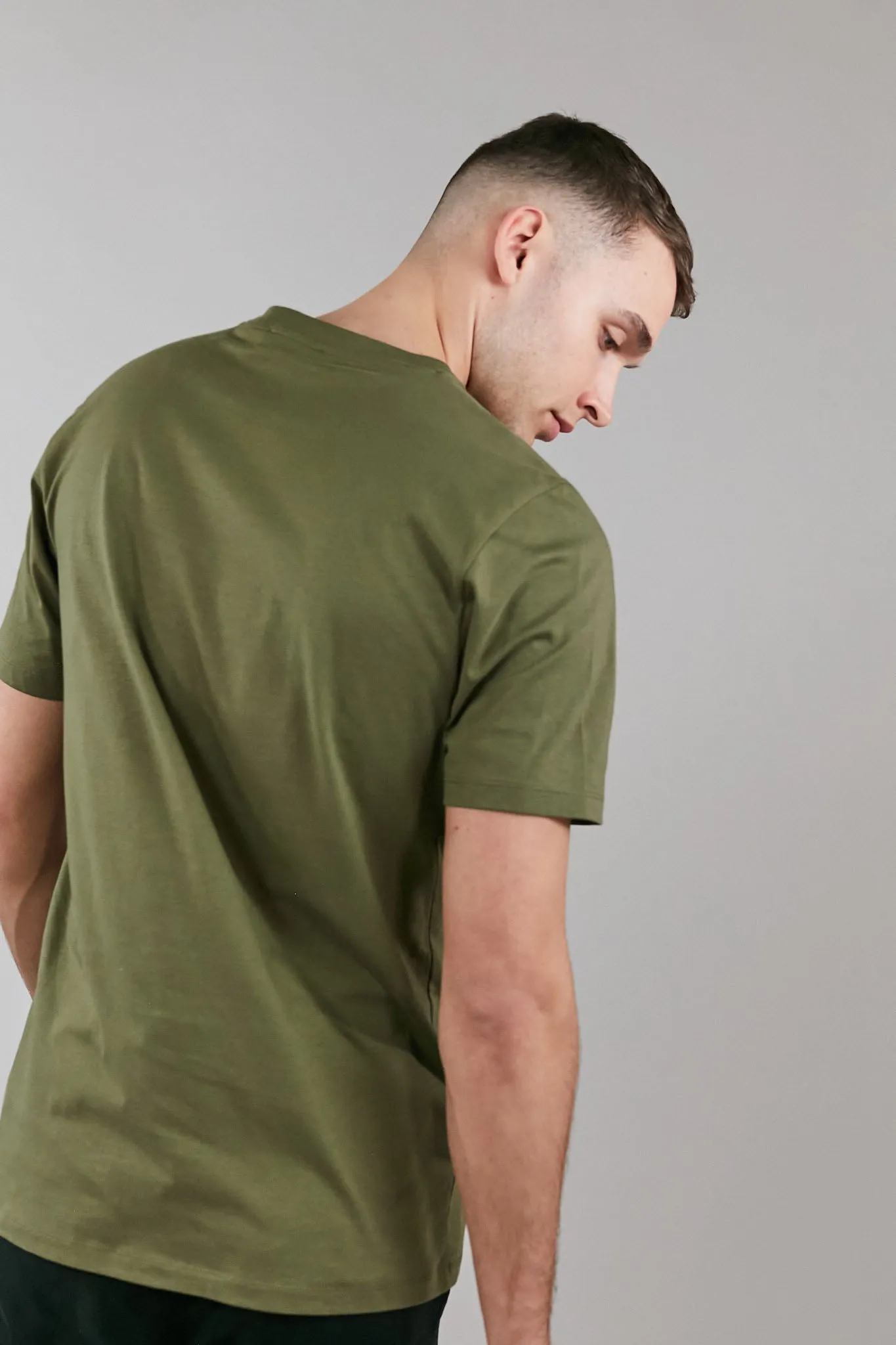 khaki graphic t-shirt