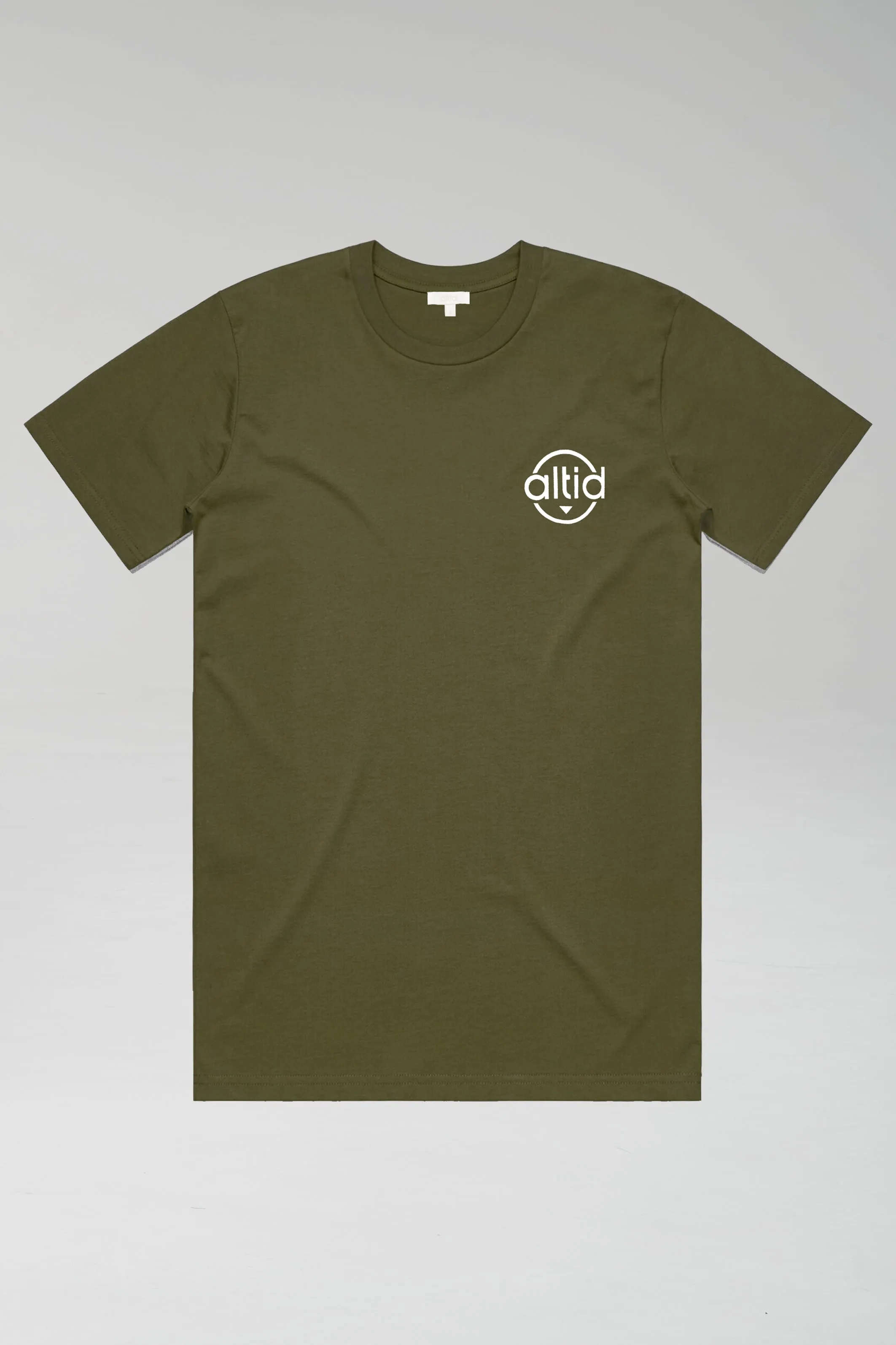 khaki graphic t-shirt