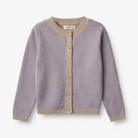 Knit Cardigan Elga - lavender beige