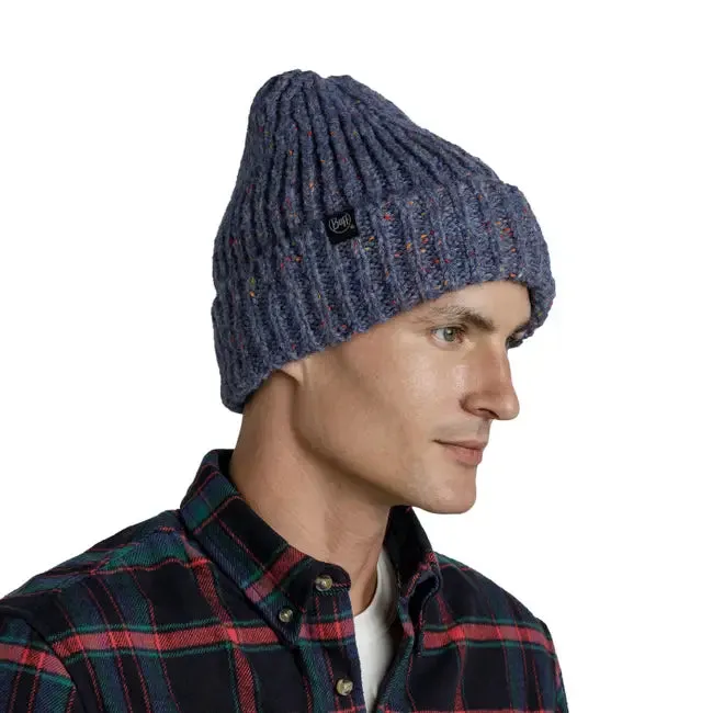 Knitted & Fleece Band Beanie - Kim Water