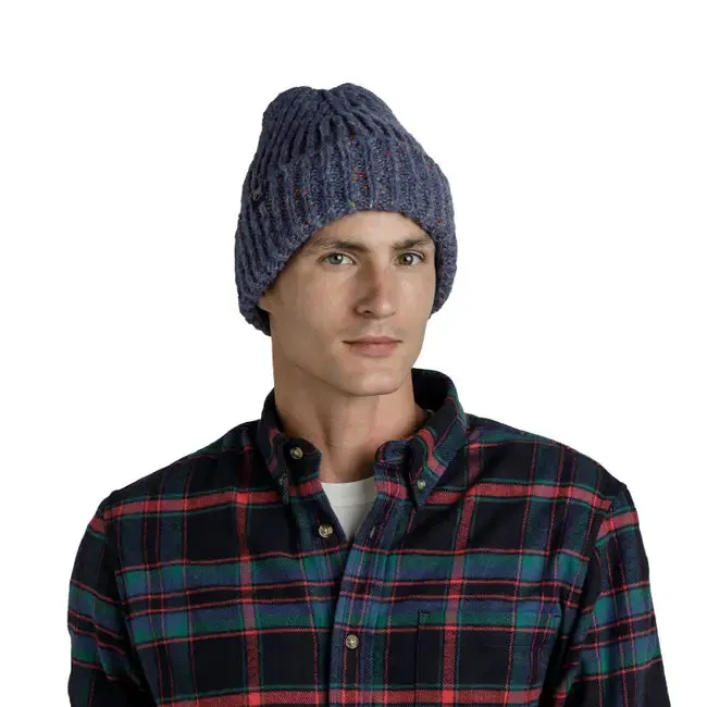 Knitted & Fleece Band Beanie - Kim Water