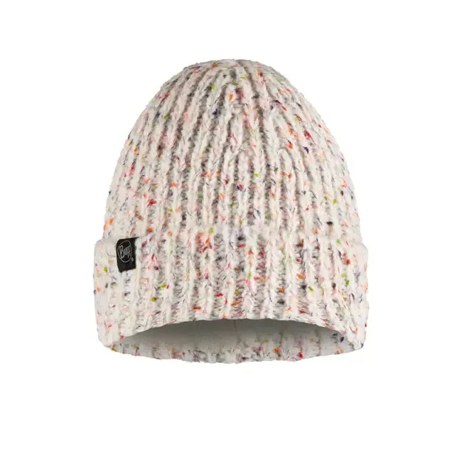 Knitted & Fleece Band Beanie - Kim White