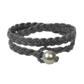 Lagos Double Wrap Bracelet, Tahitian