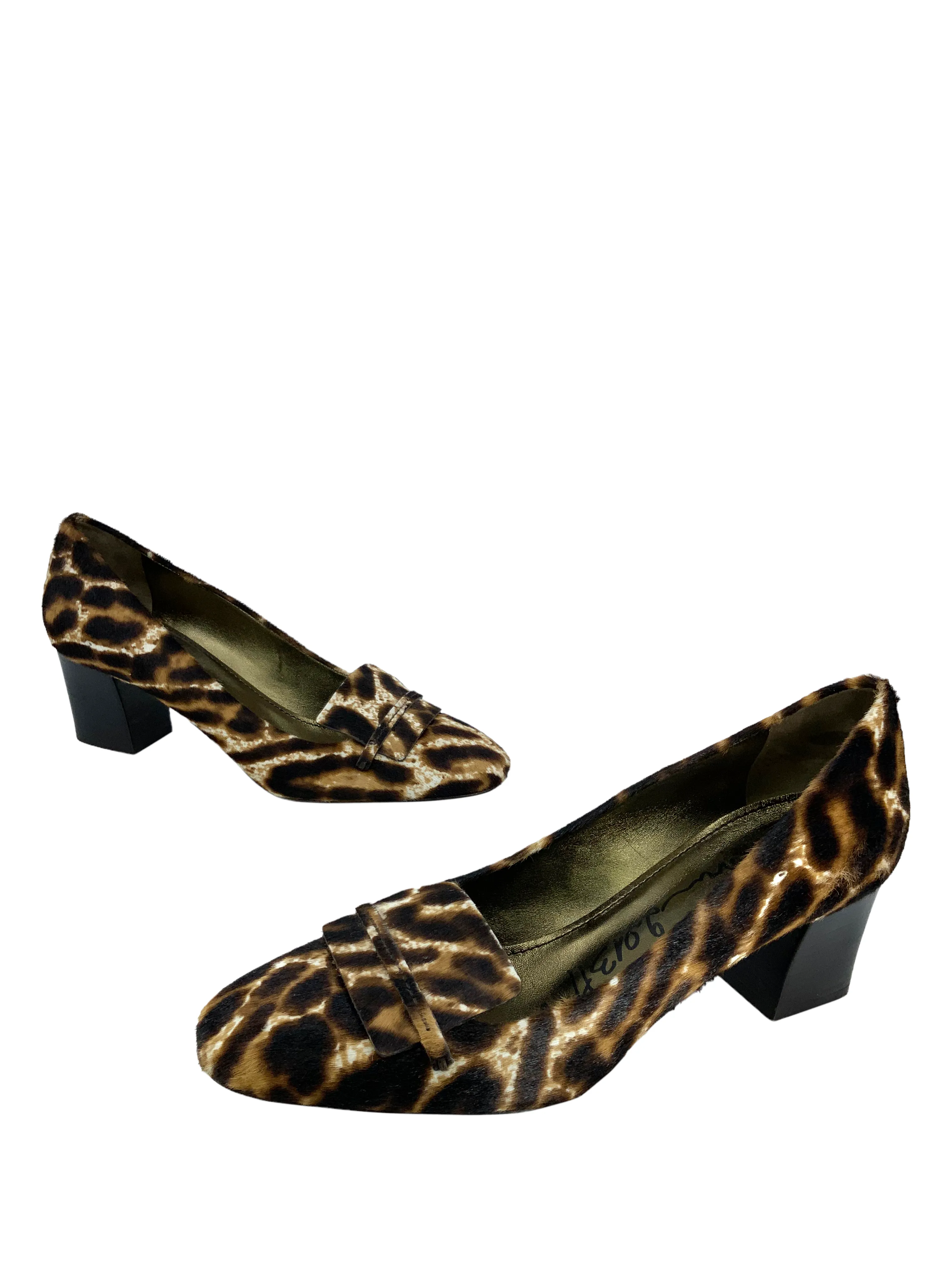 LANVIN Calf Hair Loafer Pumps Size 8.5