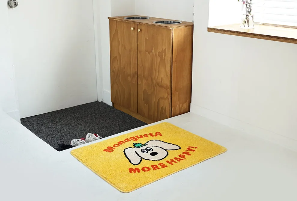 Large Big Yellow Square Cute Animal Dogs Charlie Characters Floor Mats Rugs Bathroom Home Decor Bedroom Door Foot Pads Soft Anti