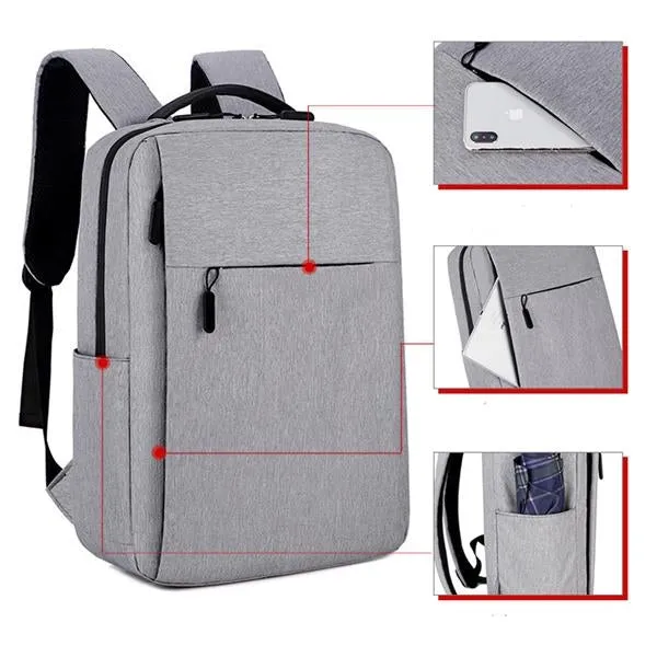 Large Laptop Backpack W/Usb Port