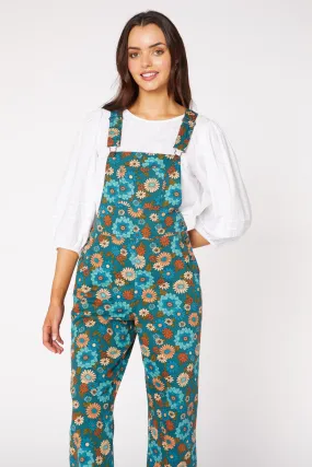 Lindy70S Floral Drill Overall