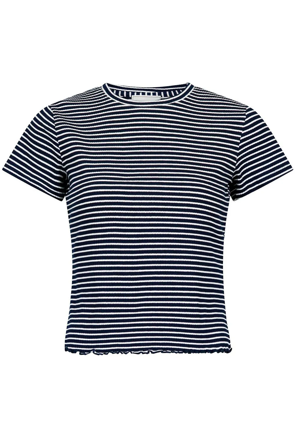 Lonnie Stripe Tee 162882 | Dark Navy | T-Shirt fra Neo Noir