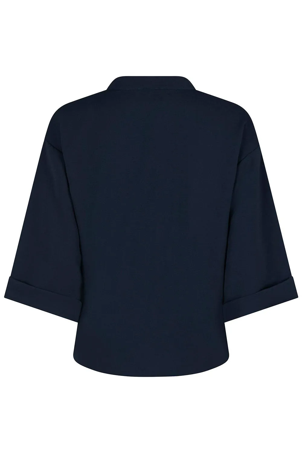 Luma Crepe Blouse | Navy | Bluse fra Neo Noir