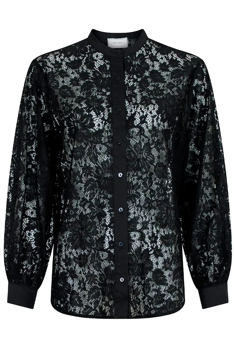 Mae Lace Shirt | Blonde skjorte fra Neo Noir