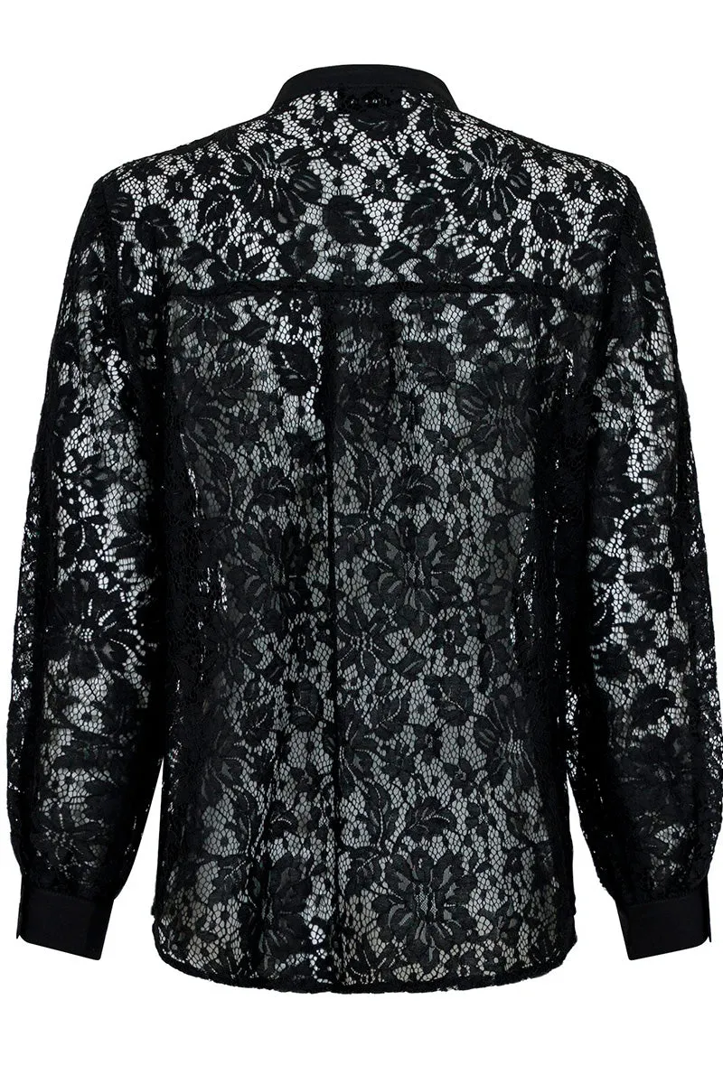 Mae Lace Shirt | Blonde skjorte fra Neo Noir