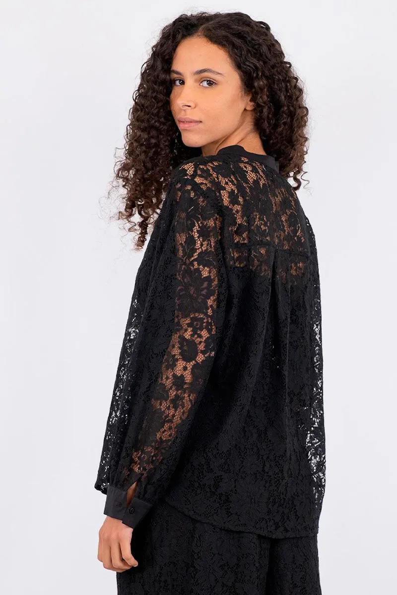 Mae Lace Shirt | Blonde skjorte fra Neo Noir