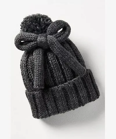 Maeve Chunky Knit Bow Beanie