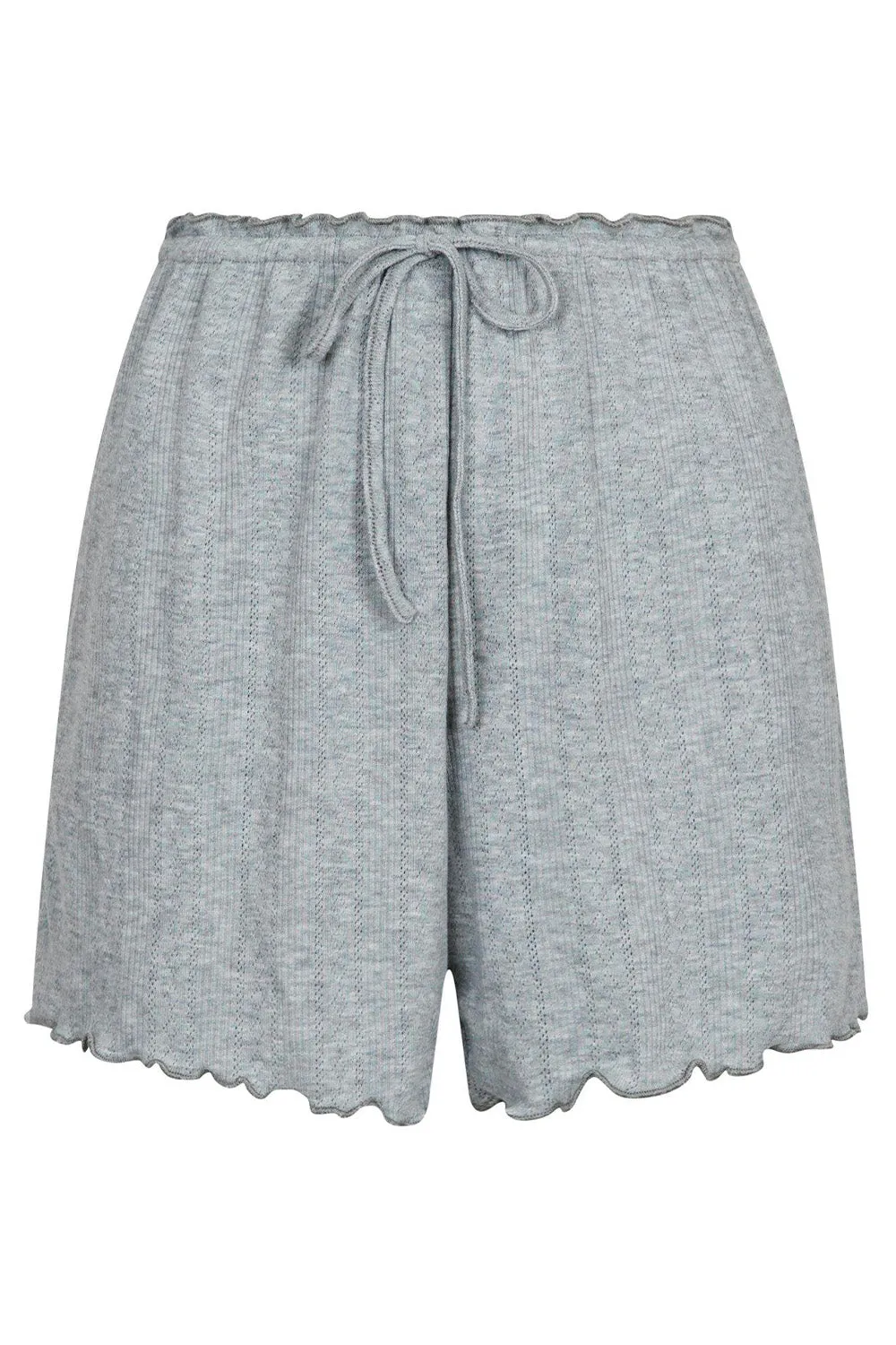 Merritt Pointelle Shorts 162571 | Light Grey | Shorts fra Neo Noir