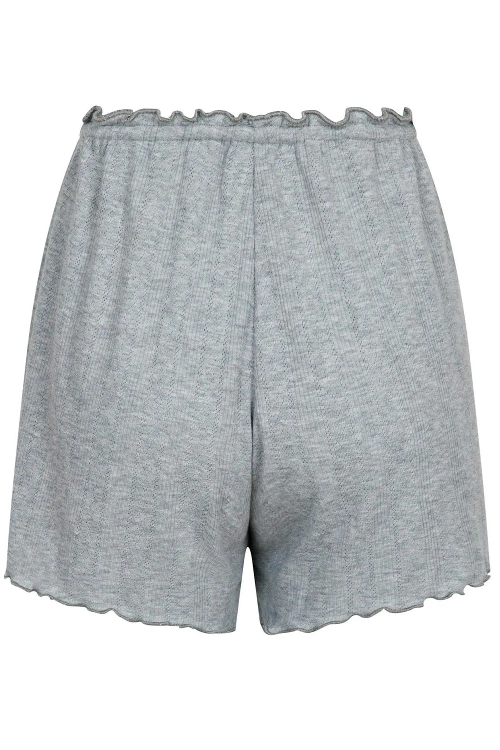 Merritt Pointelle Shorts 162571 | Light Grey | Shorts fra Neo Noir