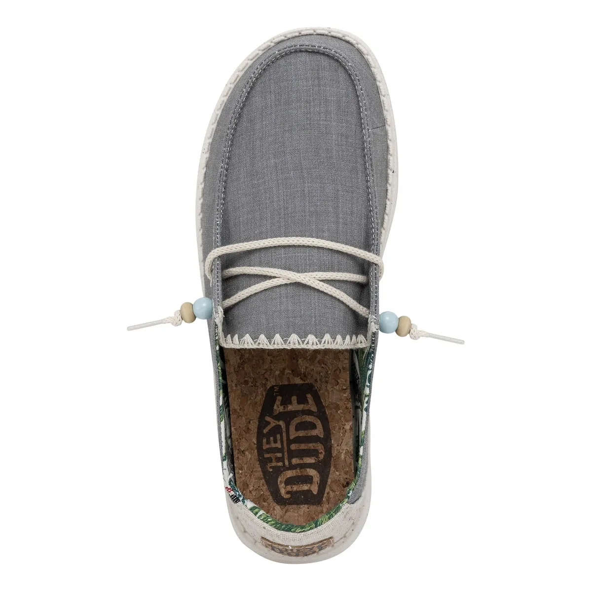 MOCASSINO HEY DUDE DONNA WENDY FRINGE W  INDIGO HD.40071/4ME