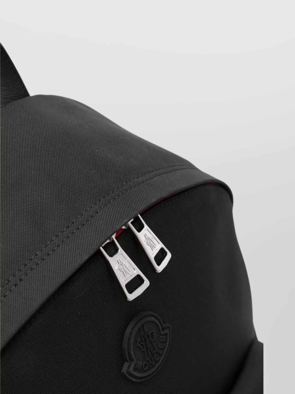 Moncler   Striped detail backpacks with front zip pocket